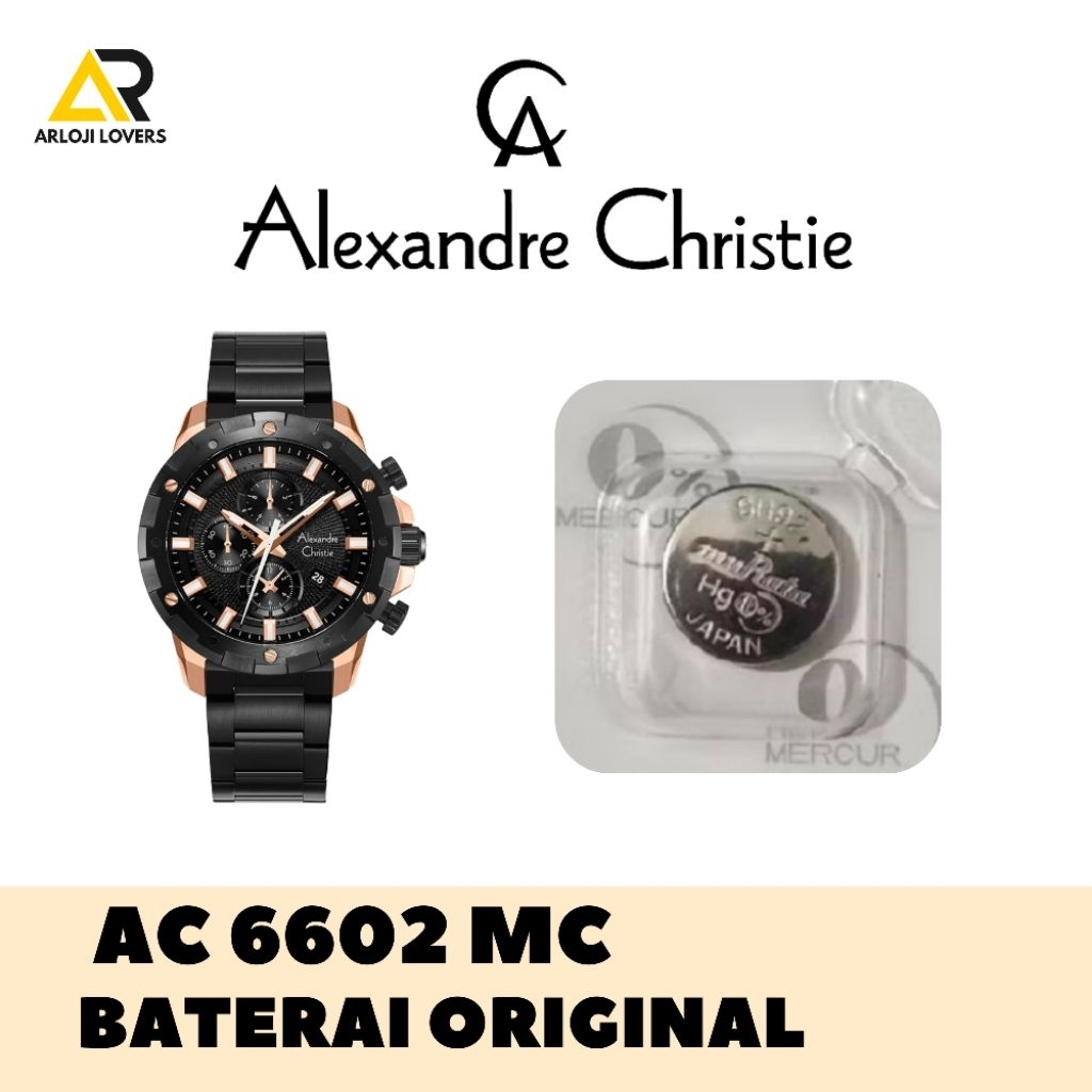 Baterai Jam Alexandre Christie AC6602MC Original