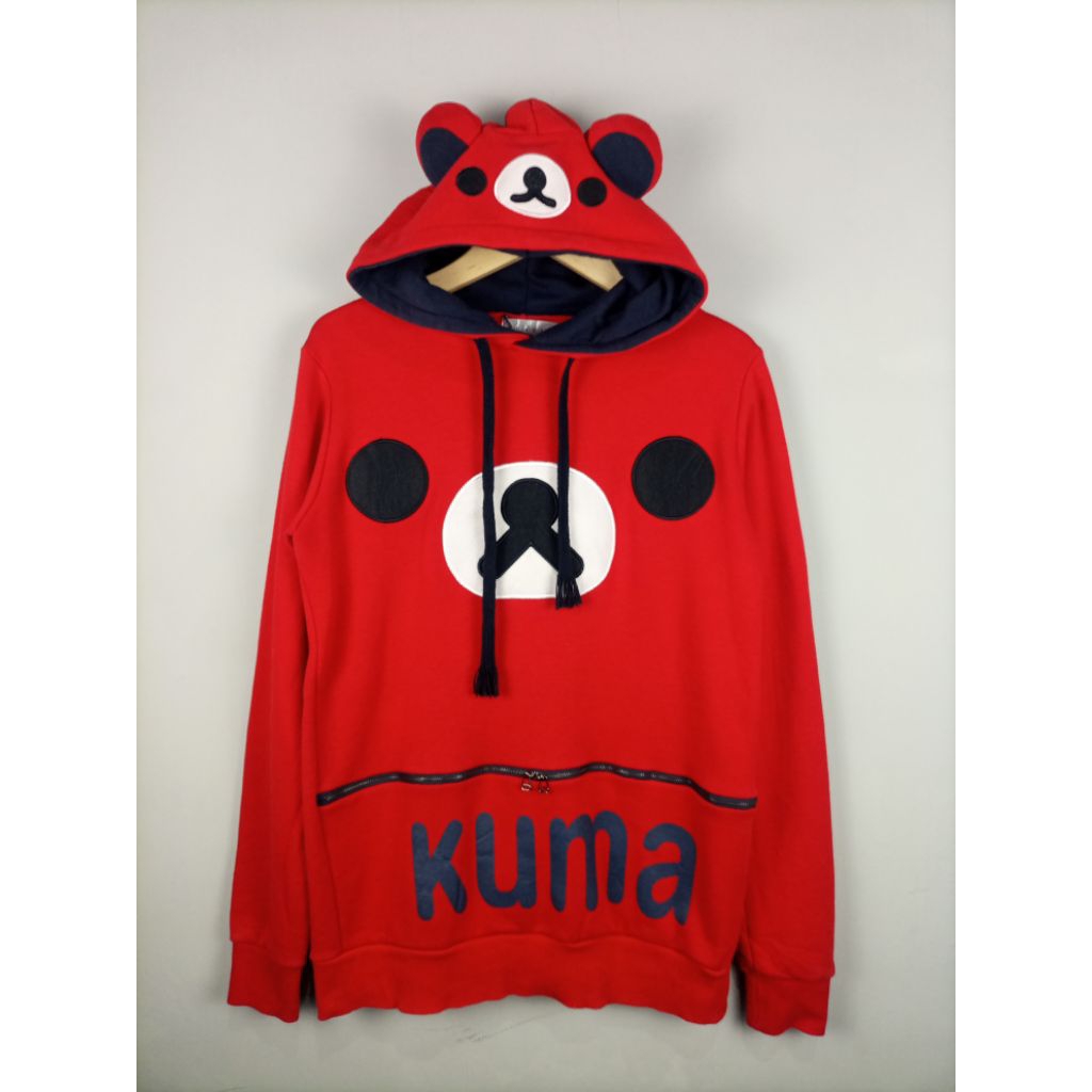 Jaket Hodie Karakter Kuma Dongsin K.O.R.E.A_Like New_Size M Fit L