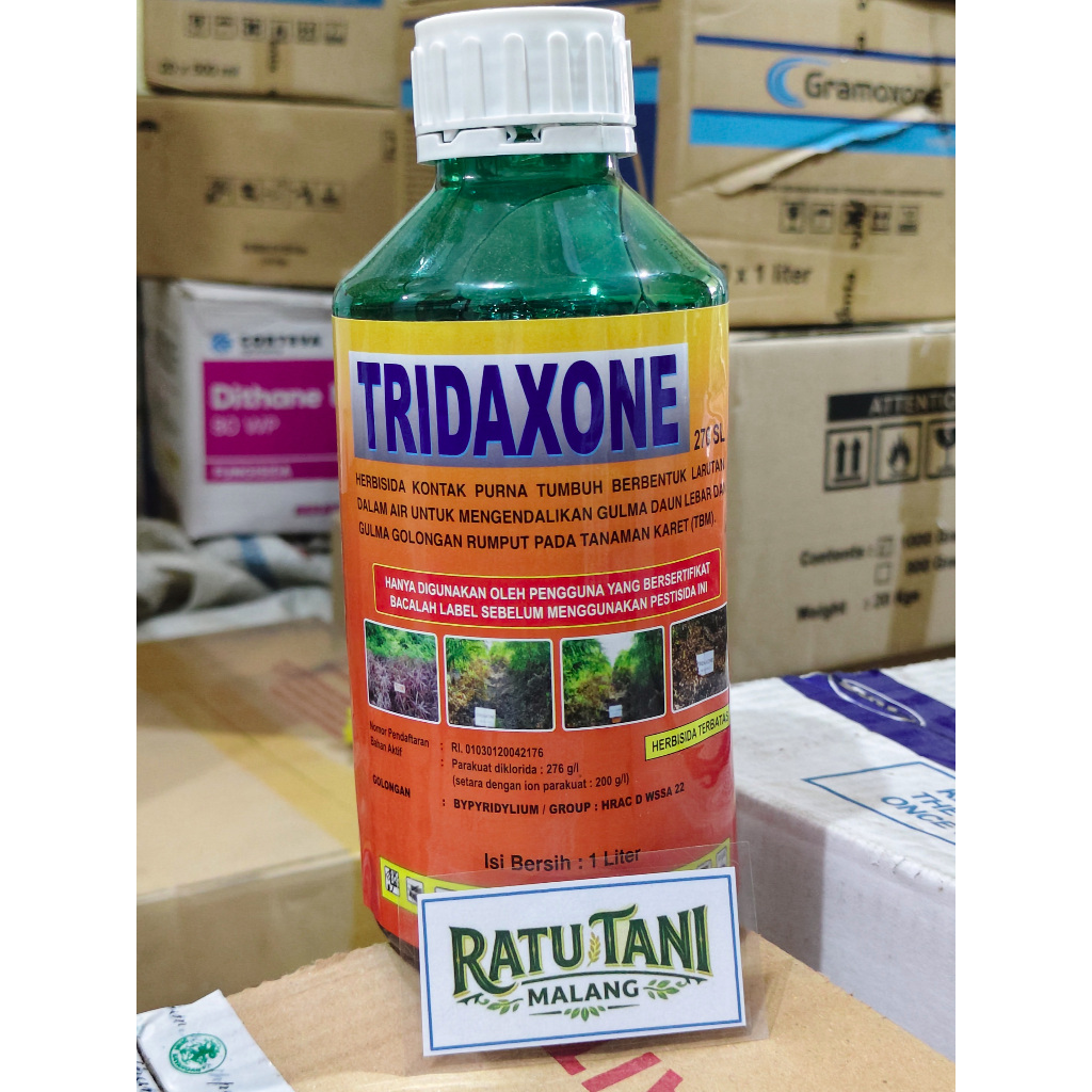 HERBISIDA TRIDAXONE 1 LITER - HERBISIDA KONTAK - MEMBASMI RUMPUT LIAR DAN GULMA MURAH