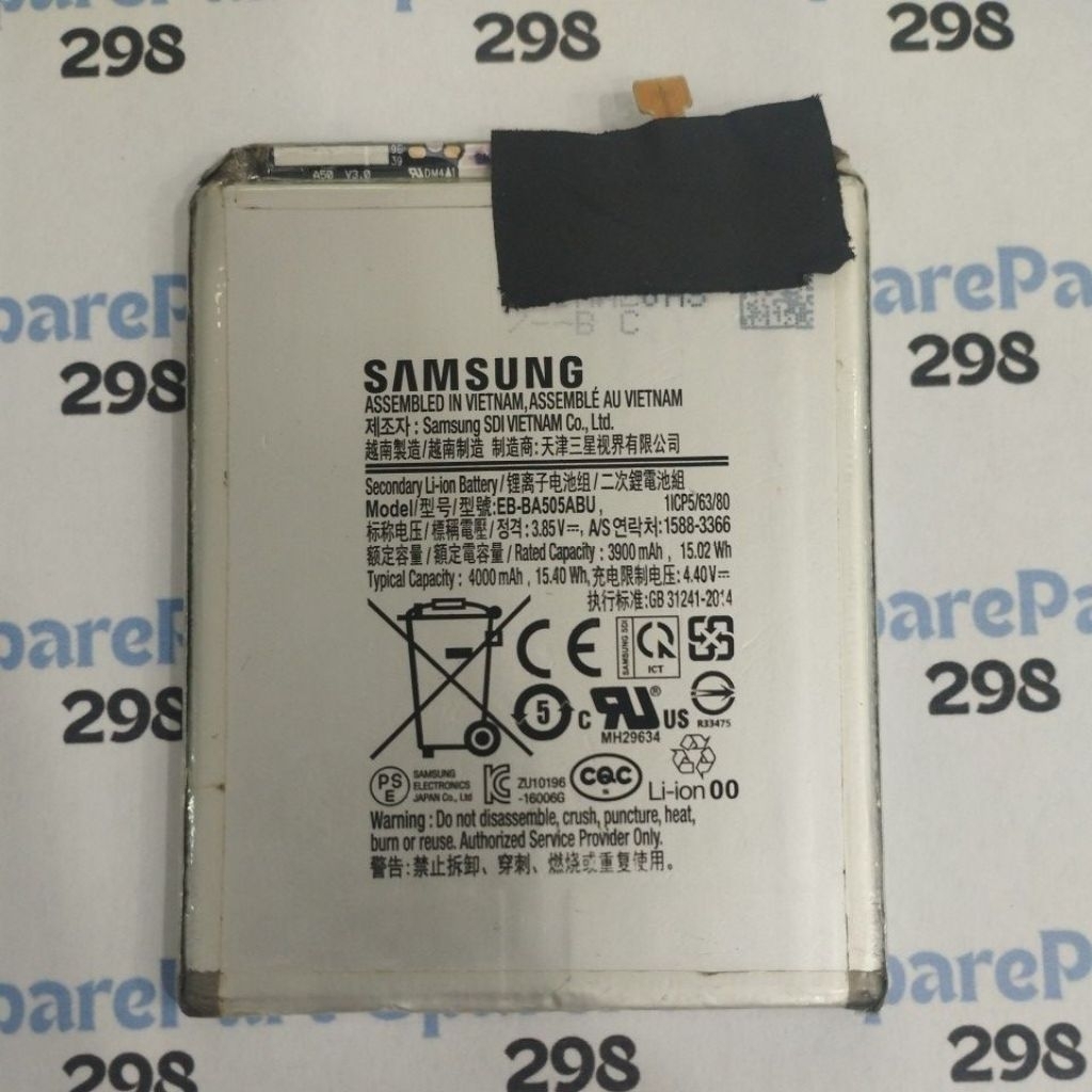 BATERAI SAMSUNG A50/A20/A30/A50S EB-BA505ABU ORIGINAL BEKAS