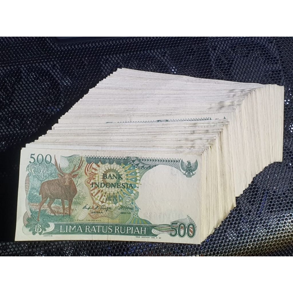 Uang Kuno 500 rupiah tahun 1988 Rusa
