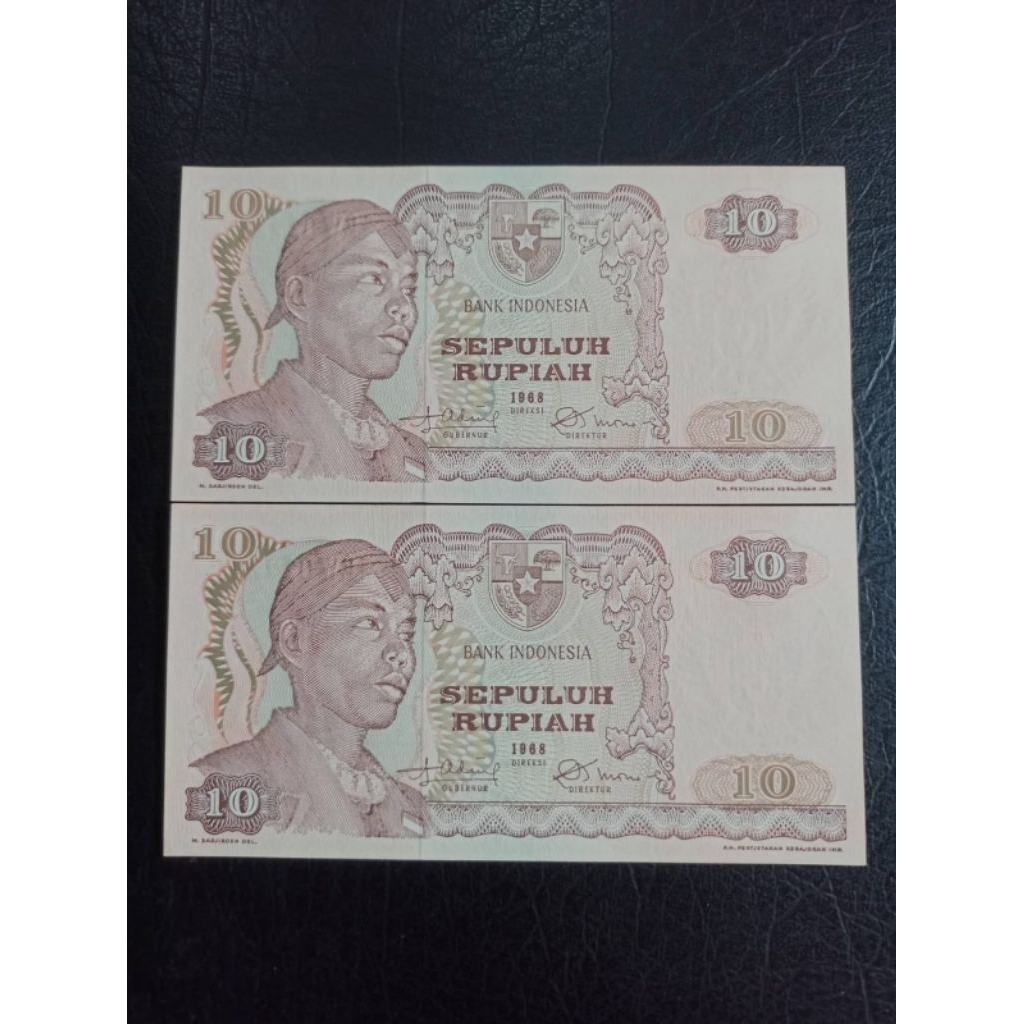 Uang Kuno 10 Rupiah Sudirman Tahun 1968