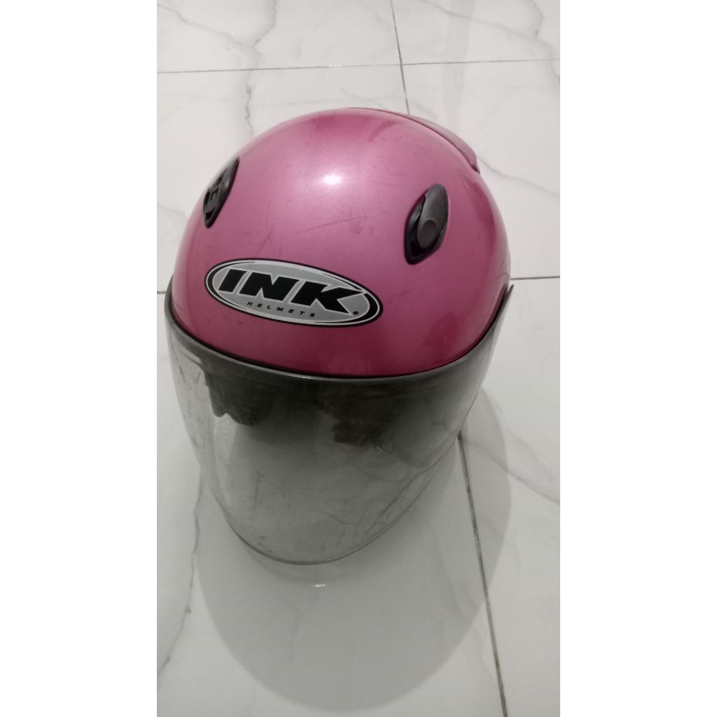 Helm INK Centro Original warna pink (Preloved)