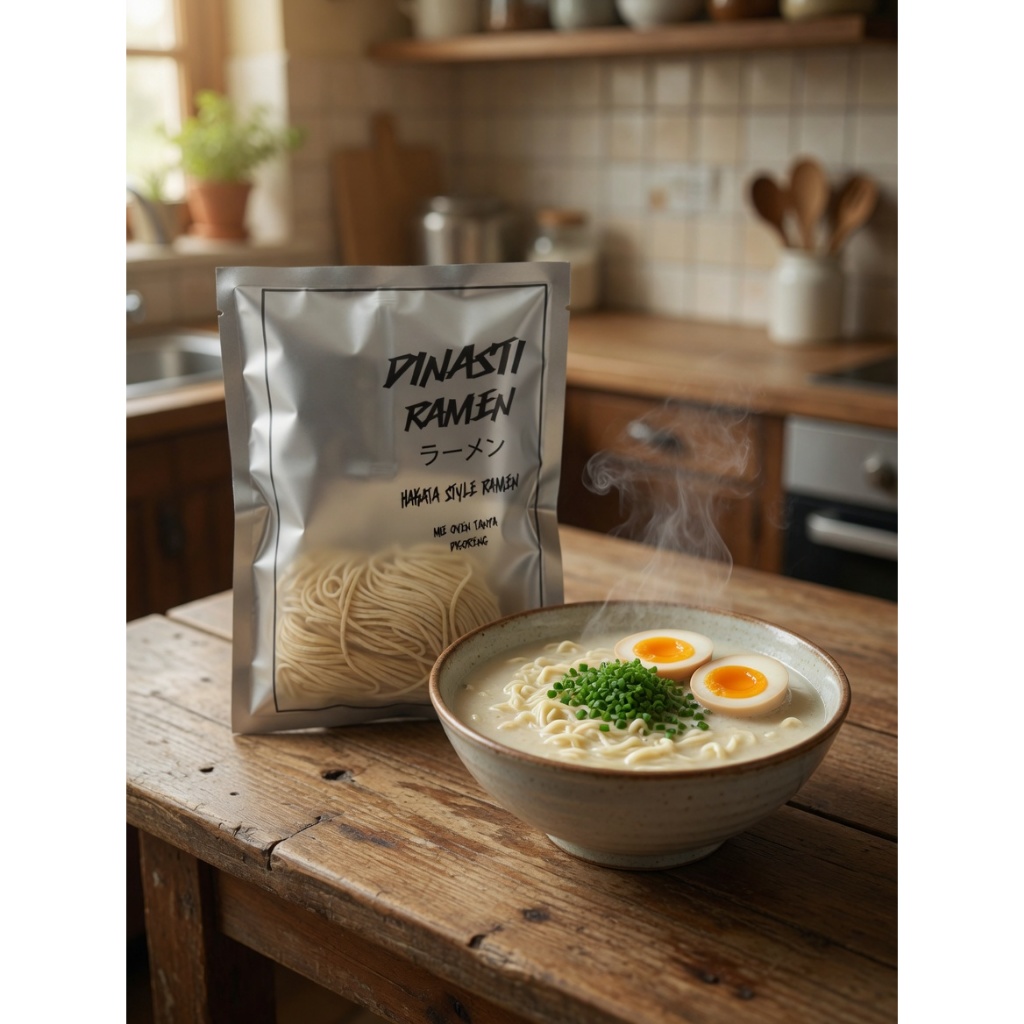 Mie RAMEN Vegetarian Instan / mie basah lengkap dengan bumbu / Mie Ramen hakata / Hakata Ramen Insta