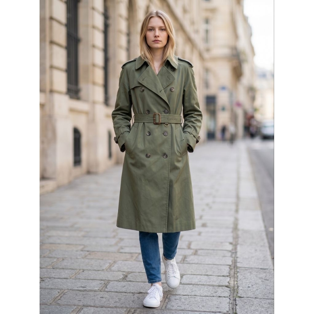 DAKS Trench Coat Wanita Pria