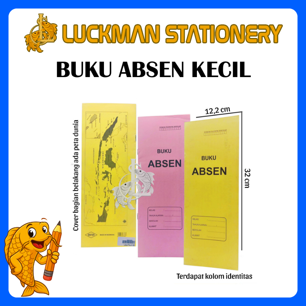 [PCS] BUKU ABSENSI SISWA / BUKU ABSEN KECIL / ABSENSI SISWA  [LUCKMAN STATIONERY]