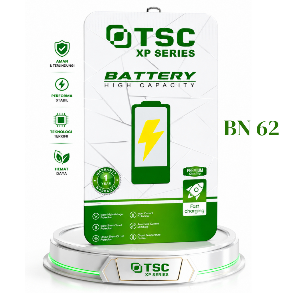 TSC - BN62, BATRE XMI POCOPhone M3, Redmi 9T - BATERAI ORIGINAL