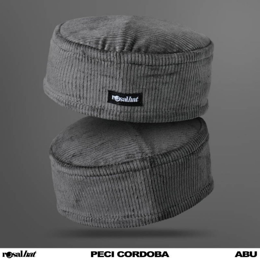 Peci Cordoba Rosal | Peci Corduroy Premium Pria | Peci Sholat Dewasa Bahan Lembut Nyaman