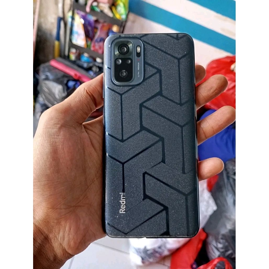 Redmi Note 10 ram 4/64 hp cas ori normal semua, cuma minus sidik jari ga bisa