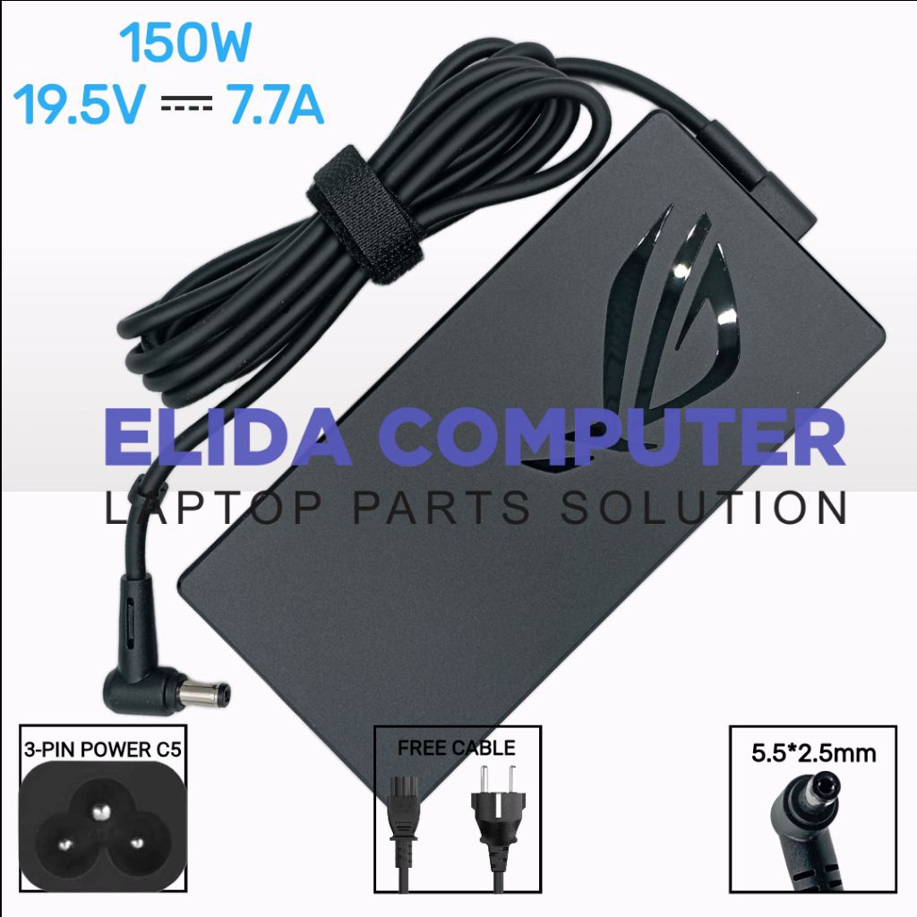 Adaptor Charger Asus A17-150P1A A18-150P1A 19.5V 7.7A 150W DC 5.5*2.5mm