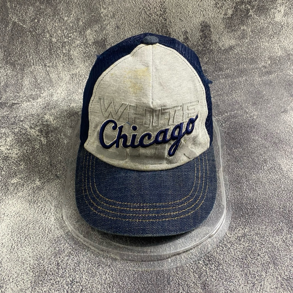 Topi Caps Baseball Denim Chicago Second Original