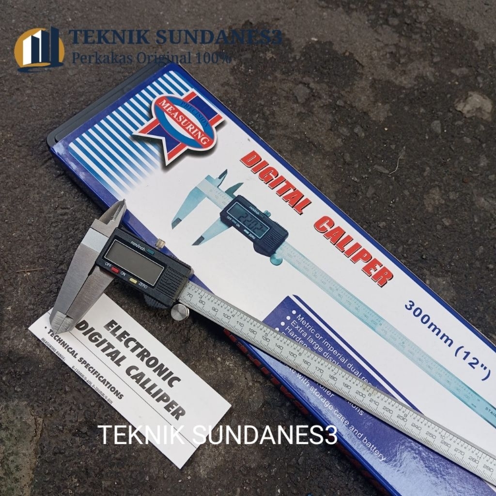 SIGMAT DIGITAL CALIPER 12" JANGKA SORONG DIGITAL CALIPER 12" 300mm stainless steel