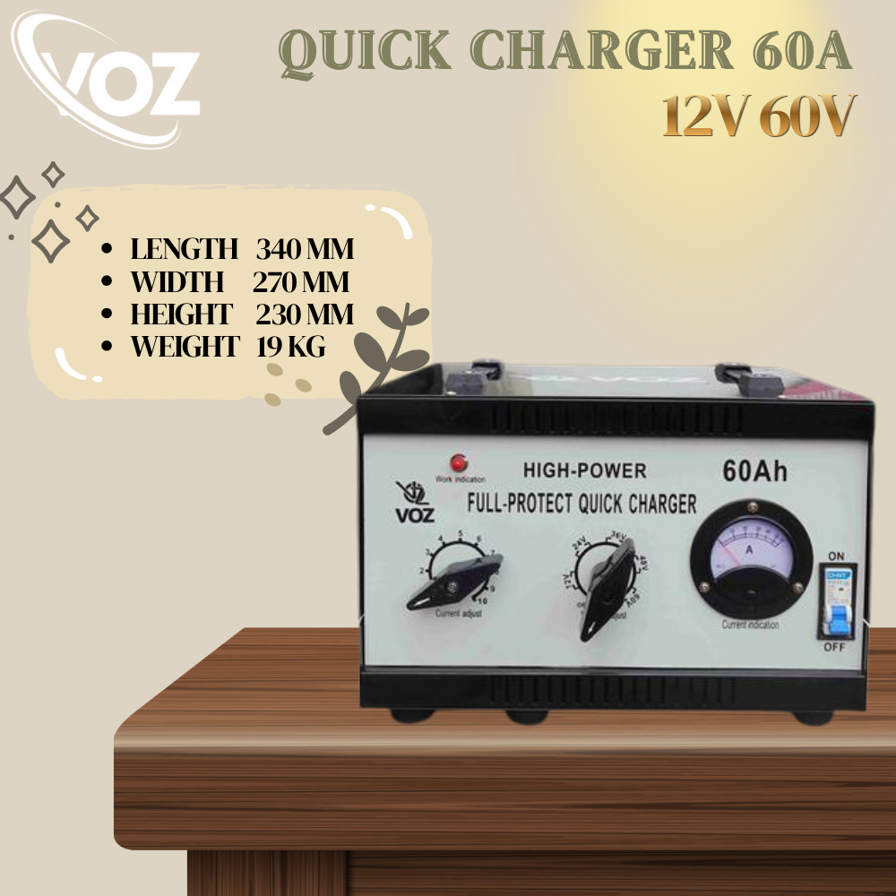 Voz Charger Aki 60A | Charger Aki Mobil | Charger Baterai Aki