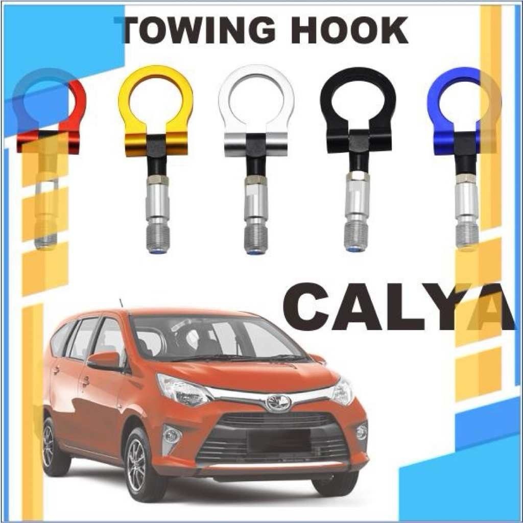 TOWING HOOK CAYLA 2013-2019 5 WARNA UNTUK TARIKAN BUMPER DEPAN MOBIL 5 WARNA
