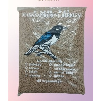 Pakan Burung Ayam Pelet PUR TURBO 521 CP  Berkicau 1/2 Kg 500gr Voer Pokphand Pellet