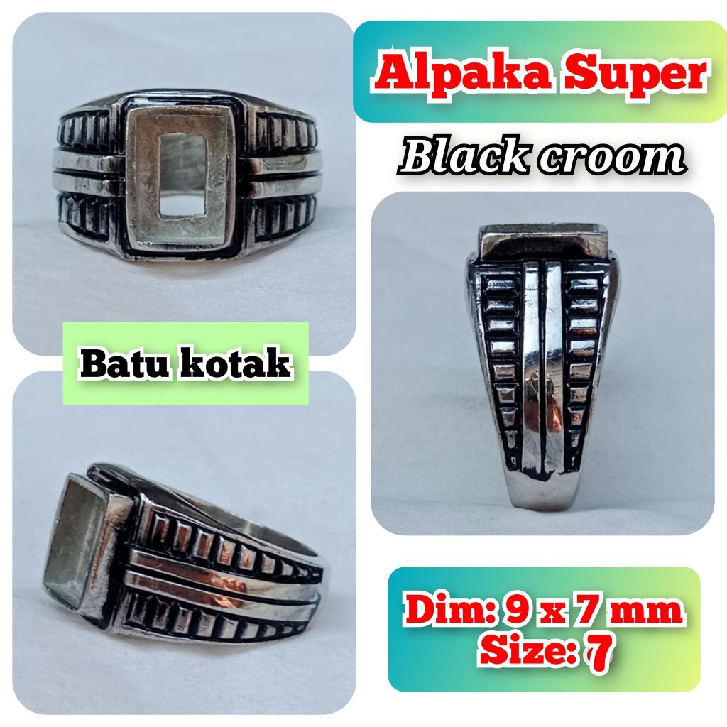 emban batu akik dan permata alpaka super alpaka tanam model kotak.01