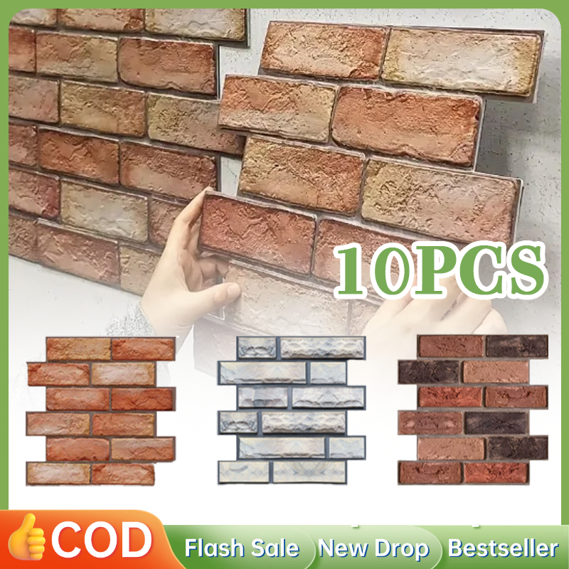 10pcs/1set Wallpaper 3 Dimensi Timbul Dinding Dinding 3d Wallpaper Wallpaper 3d Estetik Wallpaper 3d