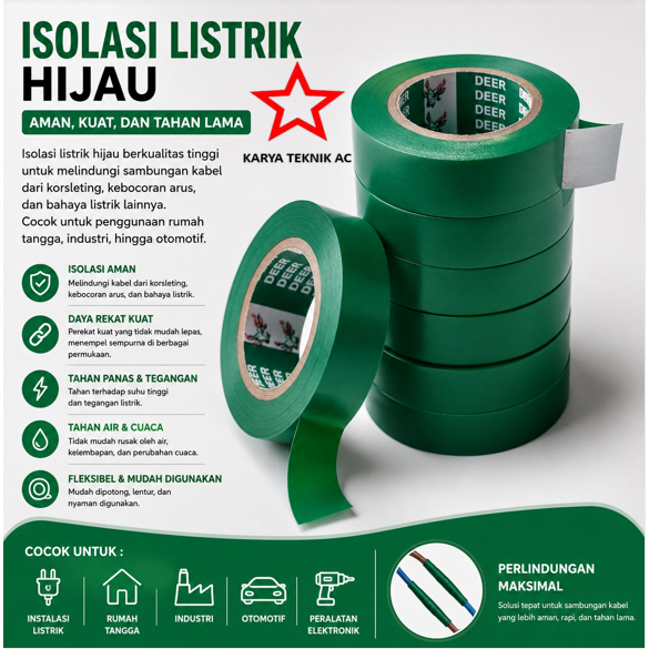 SOLASI LISTRIK WARNA HIJAU