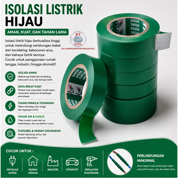 SOLASI LISTRIK WARNA HIJAU