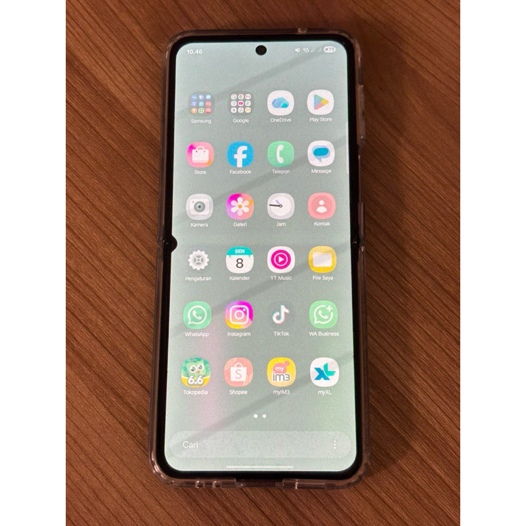 lcd z flip 4 set frame minus kontras