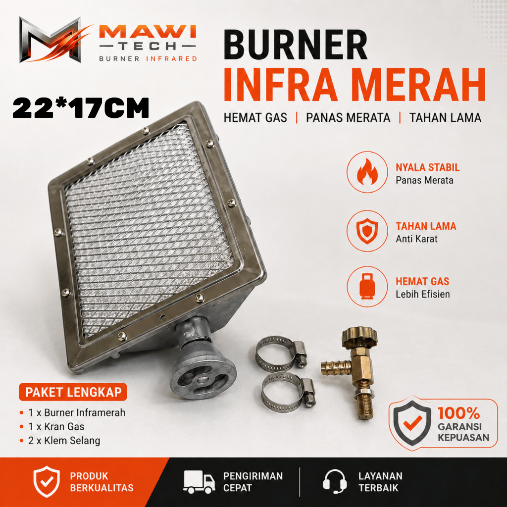 Burner infrared Kompor Stove Pemanas Universal Heater Ruangan Burner Infrared Gas LPG