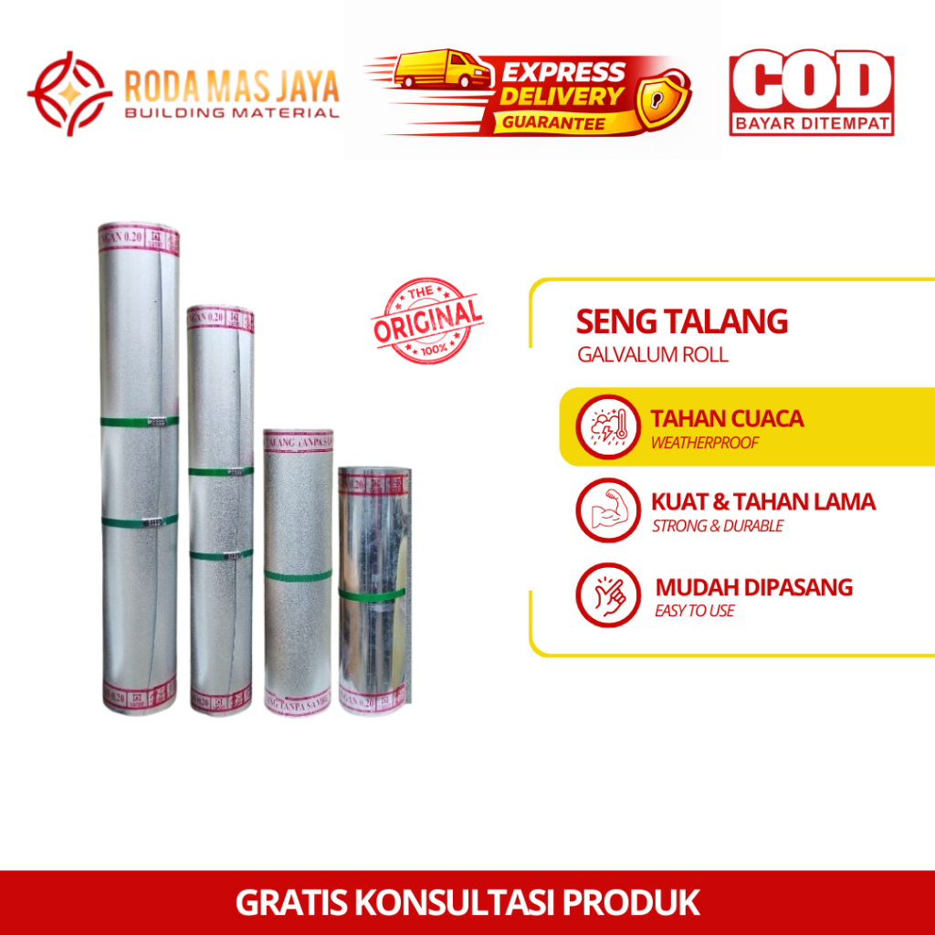 Seng Talang Galvalum/Seng Plat Galvalum per roll