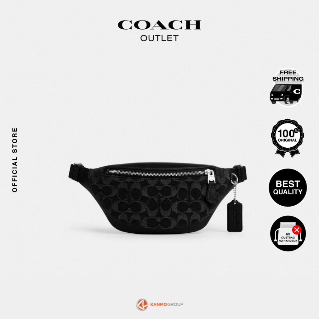Coach Warren Mini Belt Bag In Signature Denim - Tas Selempang Pria