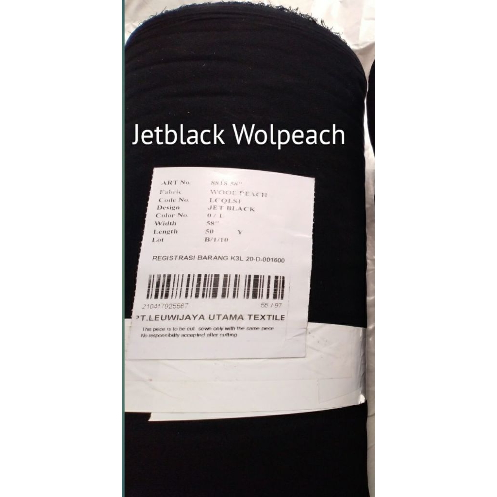 Jetblack wolpeach Leuwitex