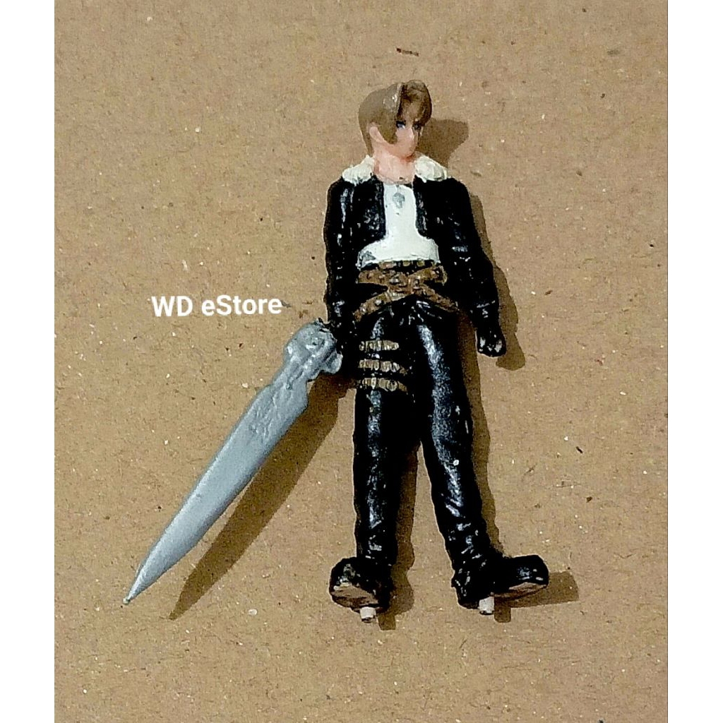 Mini Figure Coca Cola Japan Squall Leonhart dari game Final Fantasy VIII, Tanpa Base