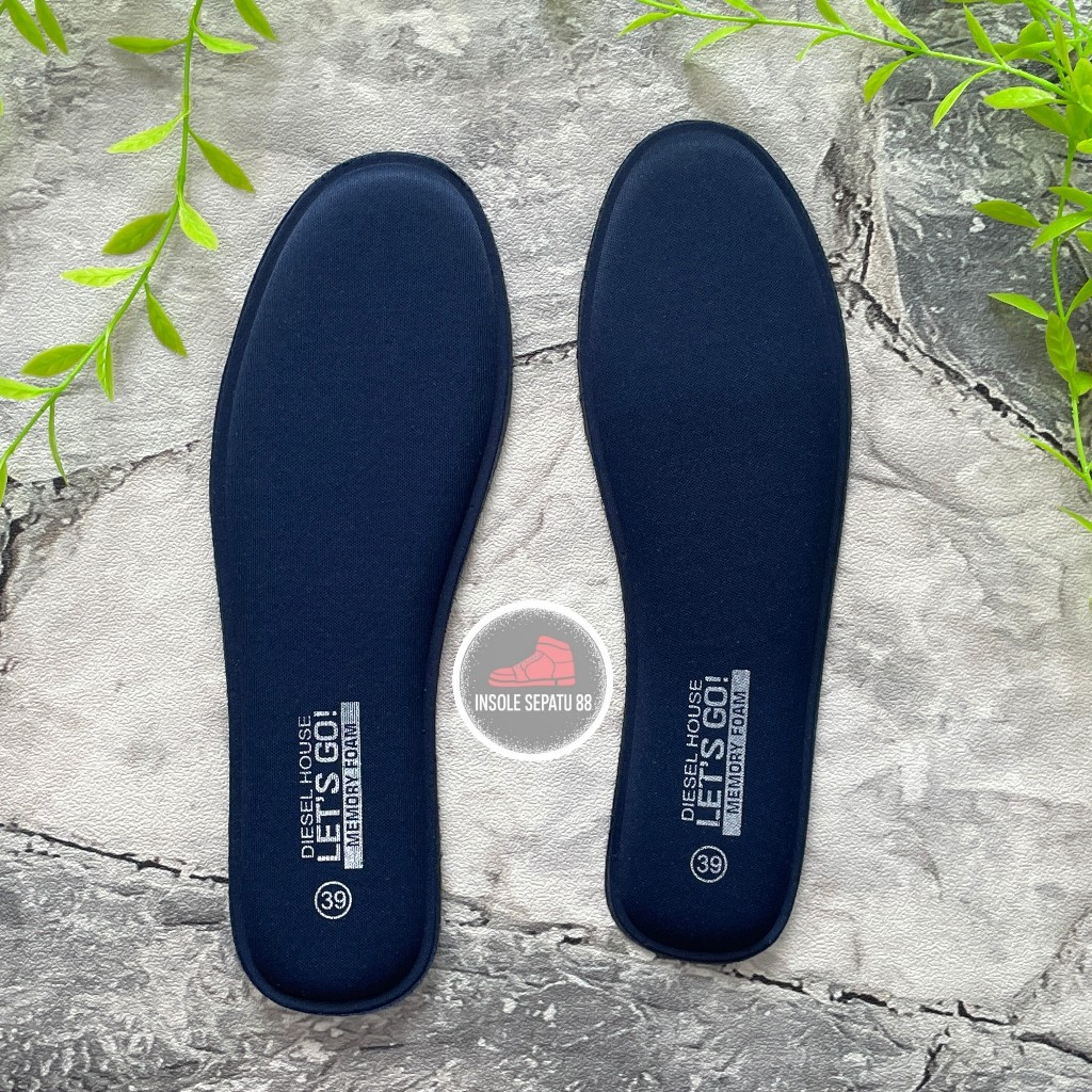 Bantalan Alas Kaki Empuk Insole Sepatu – Untuk Pria Wanita DIESEL HOUSE BIRU - MIRIP PUMAH SOFT FOAM
