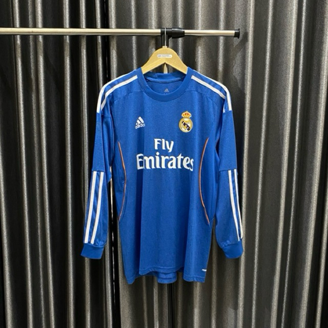 JERSEY RETRO RARE REAL MADRID AWAY 2013/2014 LONG SLEEVE PLAYER ISSUE RONALDO 7- JERSEY SEPAKBOLA RA