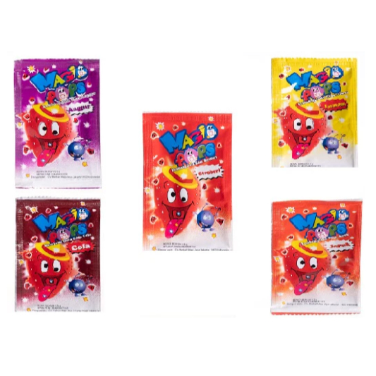 Magic Pop Candy 5g | Permen Popping Meletup Anak | Cola Lemon Orange Strawberry Grape |