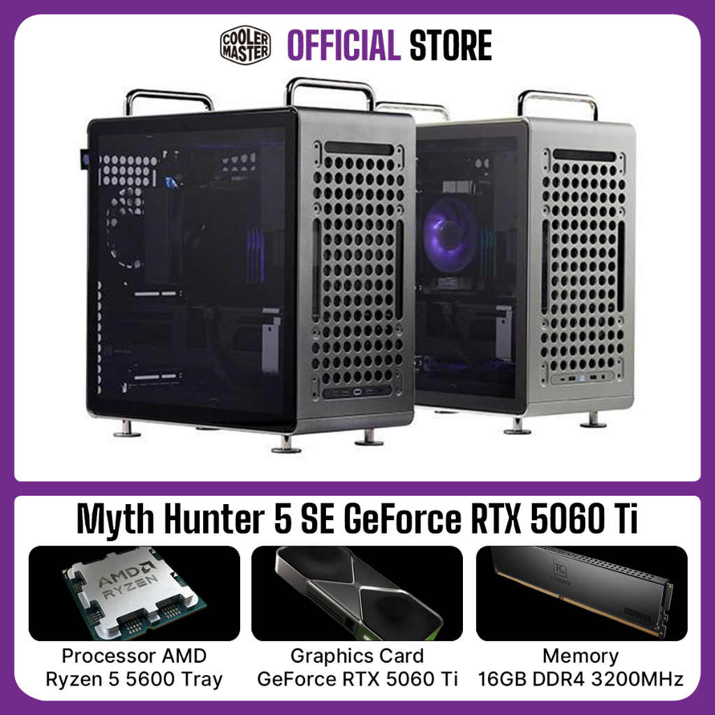 Cooler Master PC Gaming Set - Myth Hunter 5 SE GeForce RTX 5060 Ti