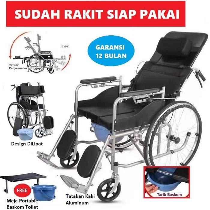COD - Kursi Roda 3in1 Multifungsi Velg Jari - Kursi Roda 3in1 Reclining + BAB WheelchaiR