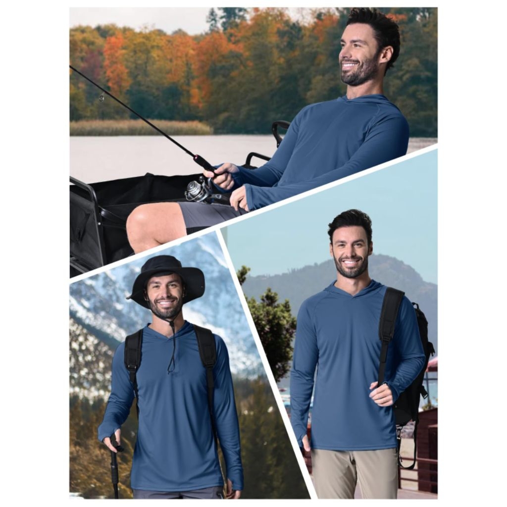 baselayer hoodie olahraga compression shirt / baselayer lengan panjang hoodie
