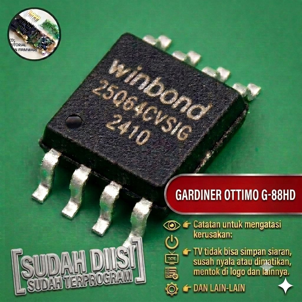 GARDINER G-88HD OTTIMO ic eprom atasi stb id error