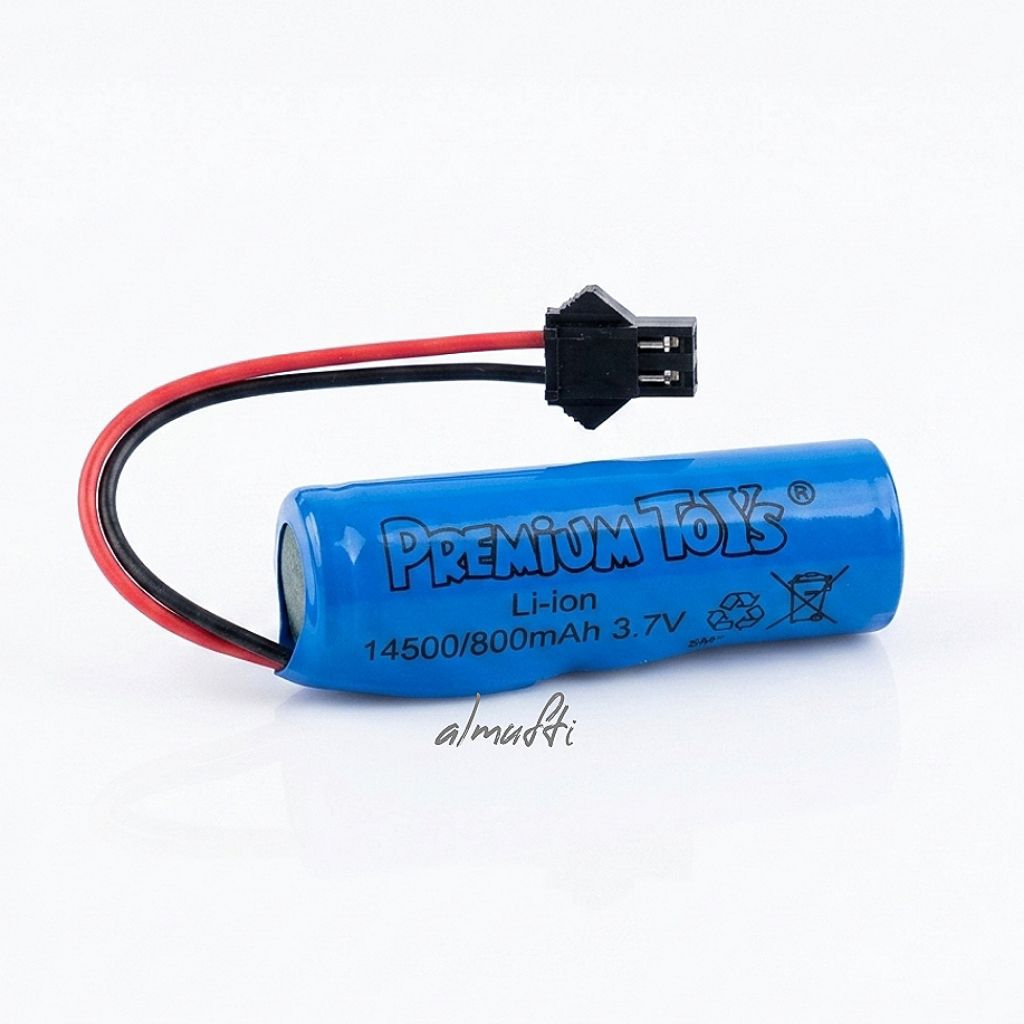Baterai 3,7 Volt 800mah 2pin 14500