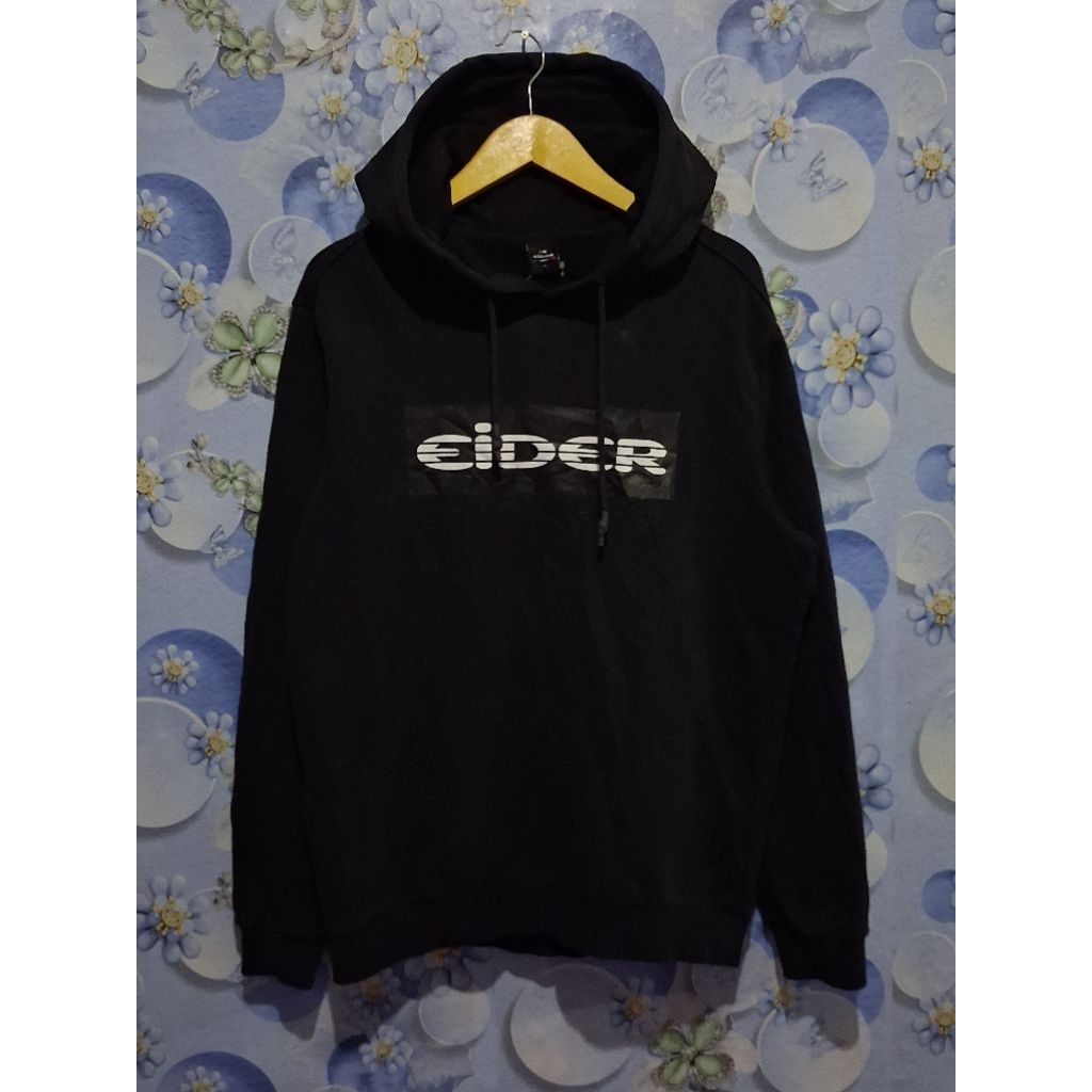 eider pullover hoodie black