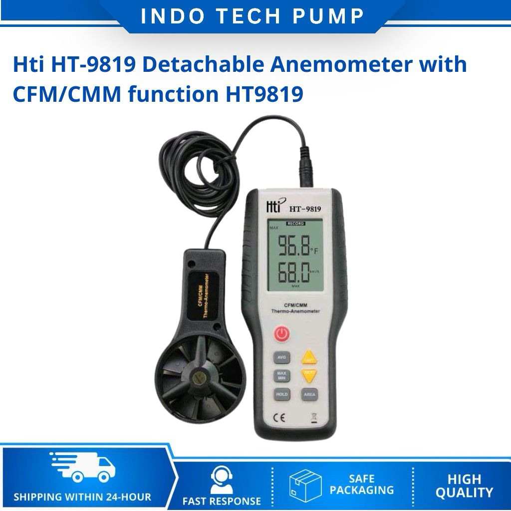 HT-9819 Detachable Anemometer with CFM/CMM function HT9819