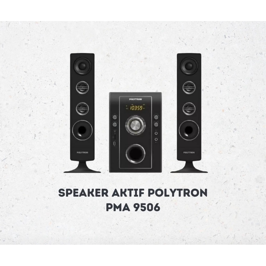 Speaker Aktif Polytron PMA 9526 Bluetooth Karaoke Radio FM USB Home Theater Audio System