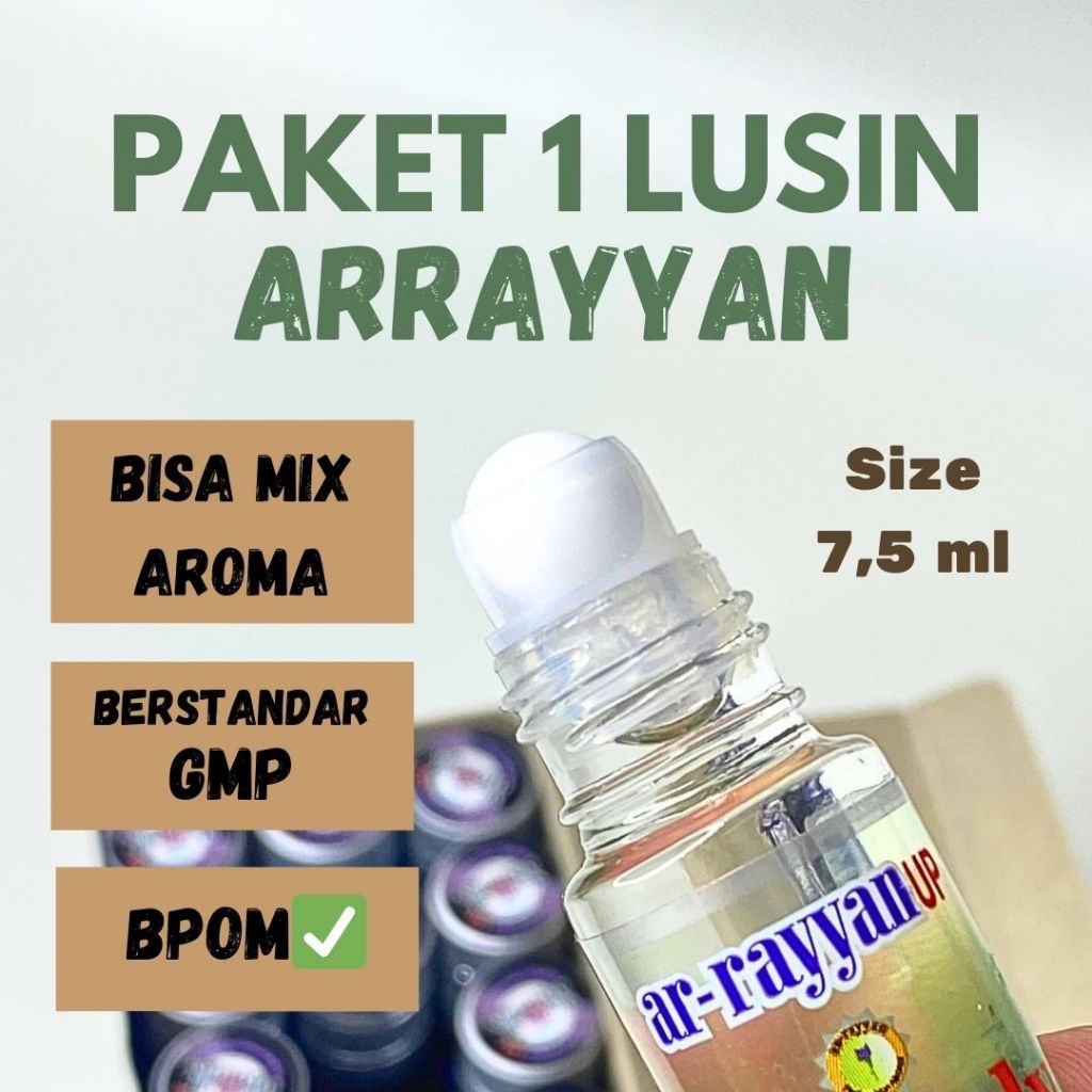 PAKET PARFUM AR-RAYYAN ROLLON NON ALKOHOL 7,5 ML