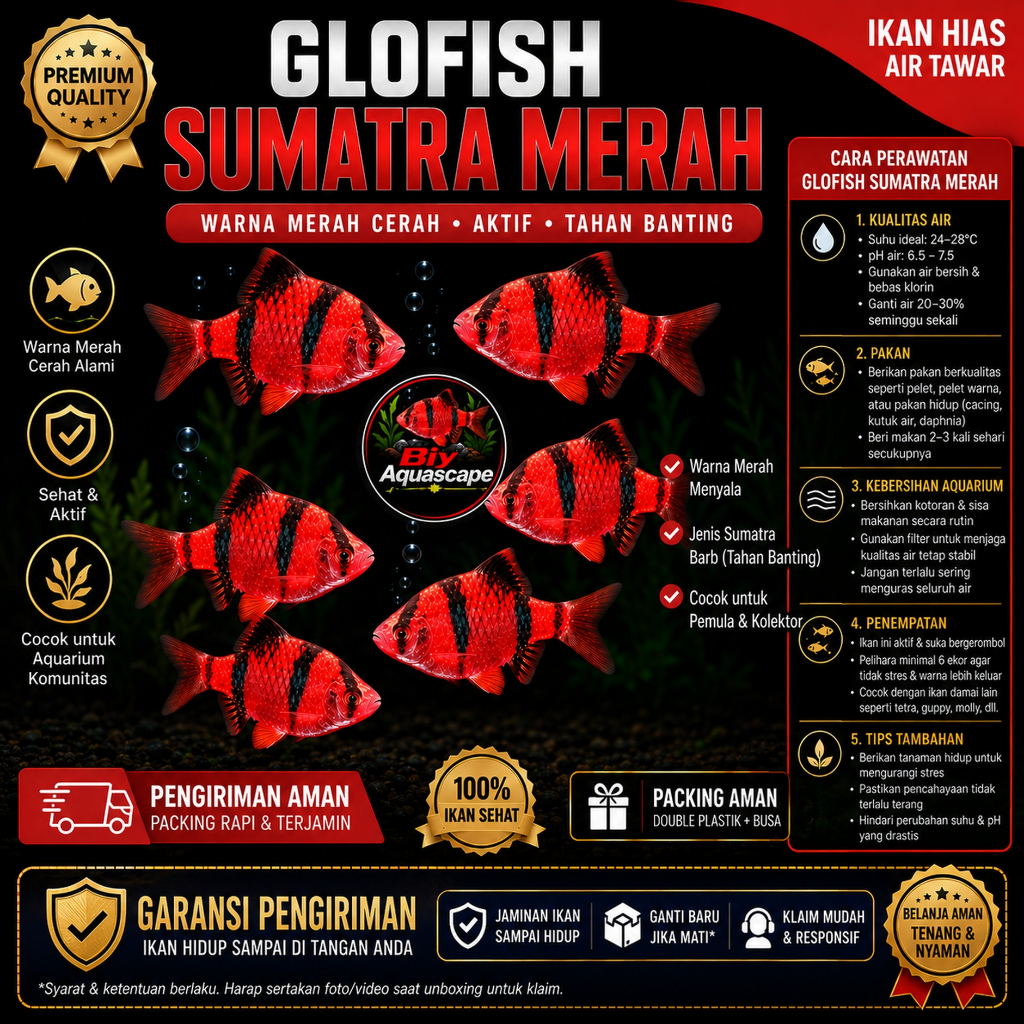 IKAN HIAS SUMATRA BARB / IKAN HIAS TIGER BARB