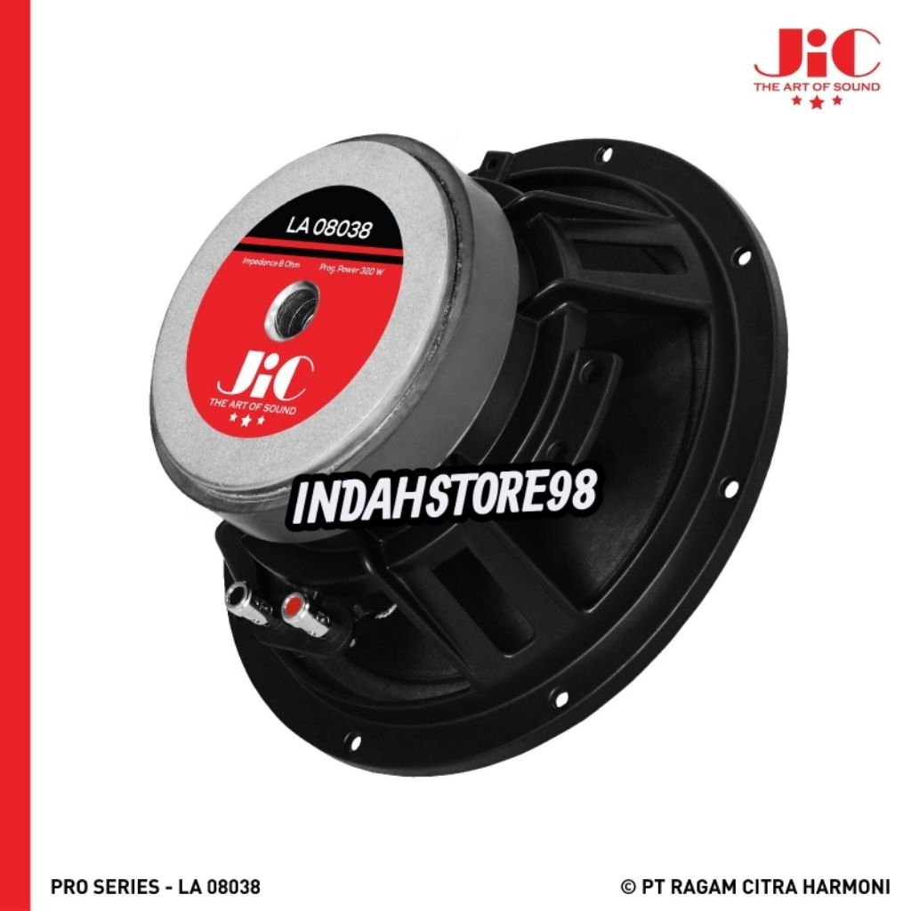 Speaker 8 inch JIC LA 08038 Mid Low Original Speaker Midle JIC LA08038