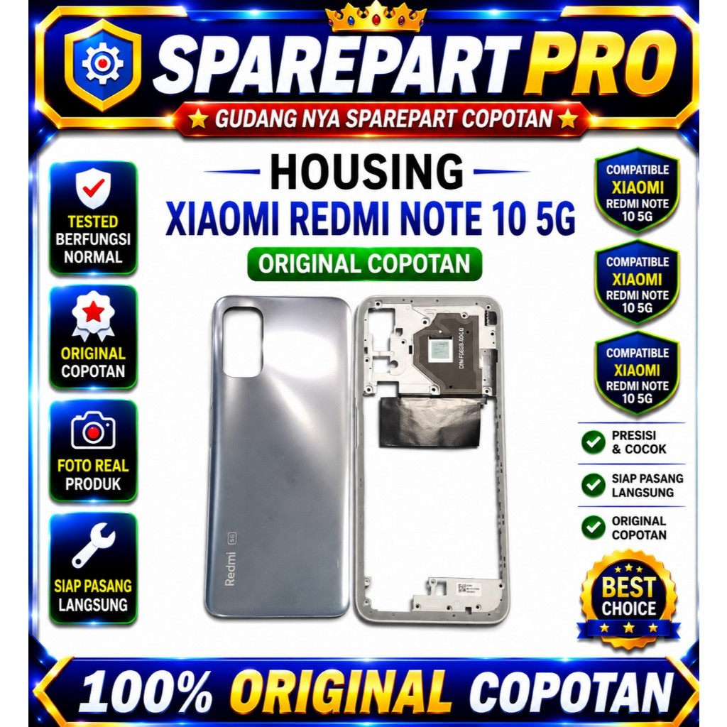 HOUSING / BACKDOOR XIAOMI REDMI NOTE 10 5G / POCO M3 PRO 5G ORIGINAL COPOTAN