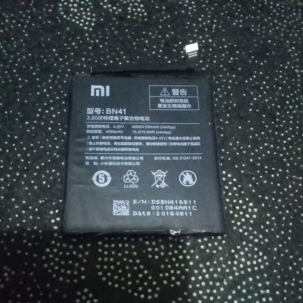 batry redmi not 4x BN41 copotan