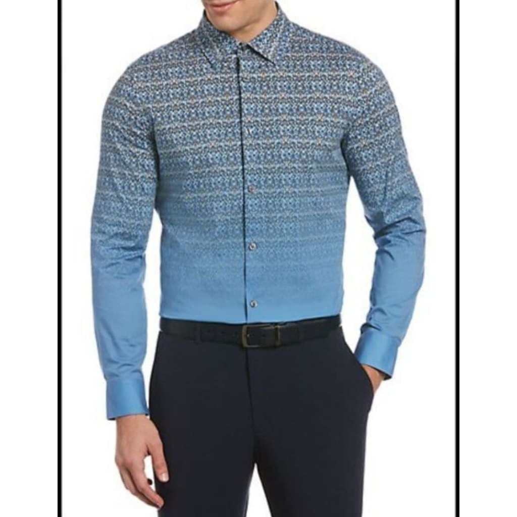 NEW_ kemeja pria lengan panjang/ Perry Ellis