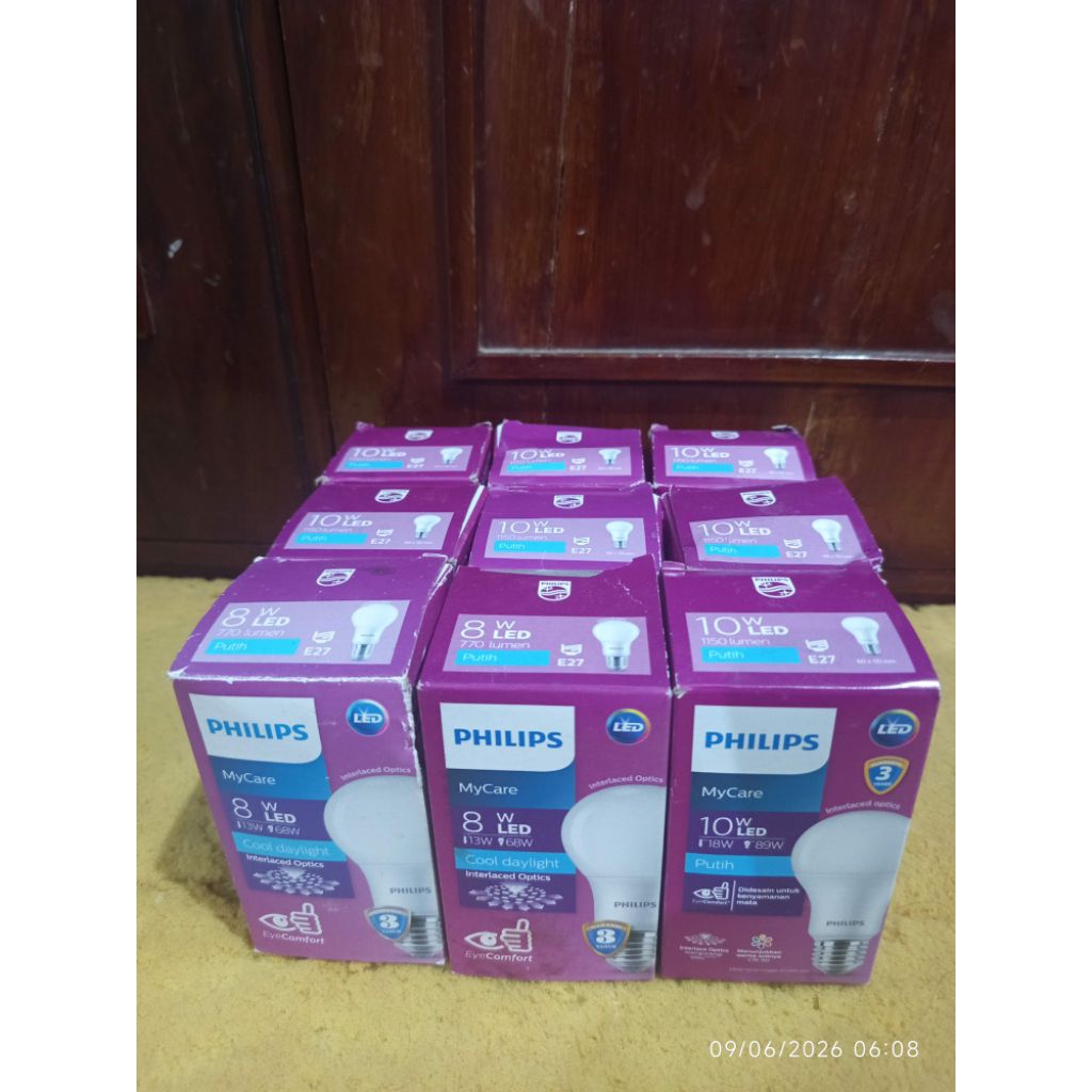 Lampu Philips LED E27 PUTIH