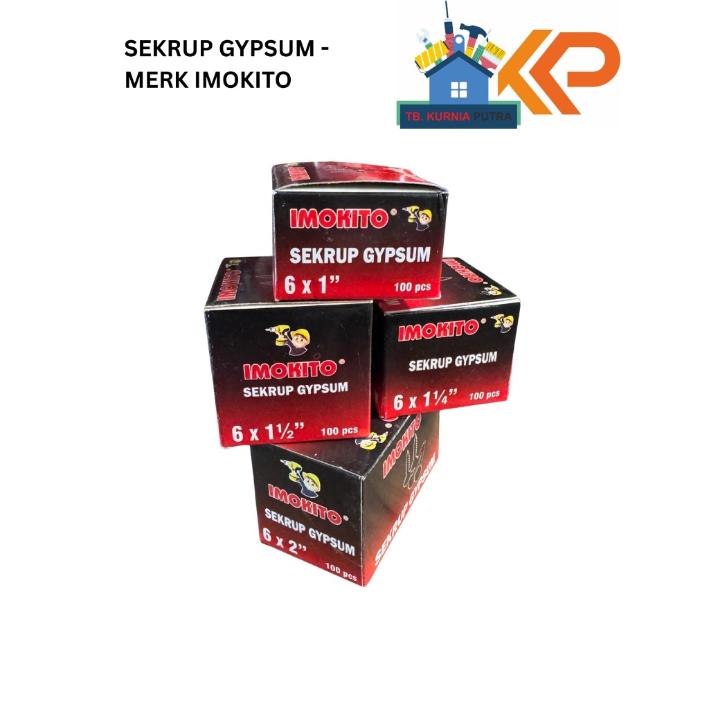 Sekrup Gypsum Baja Hitam Imokito - IMOKITO Sekrup Baja – Sekrup Gypsum