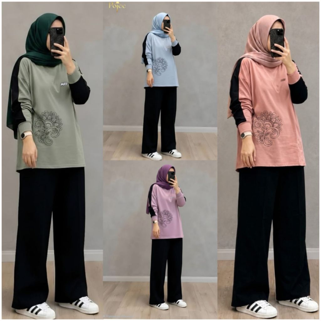 ONESET POJEE/ONESET KAOS COMBAD 20S/SETELAN KAOS SABLON/SET KAOS POLOS/ONESET SABLON PLASTISOL