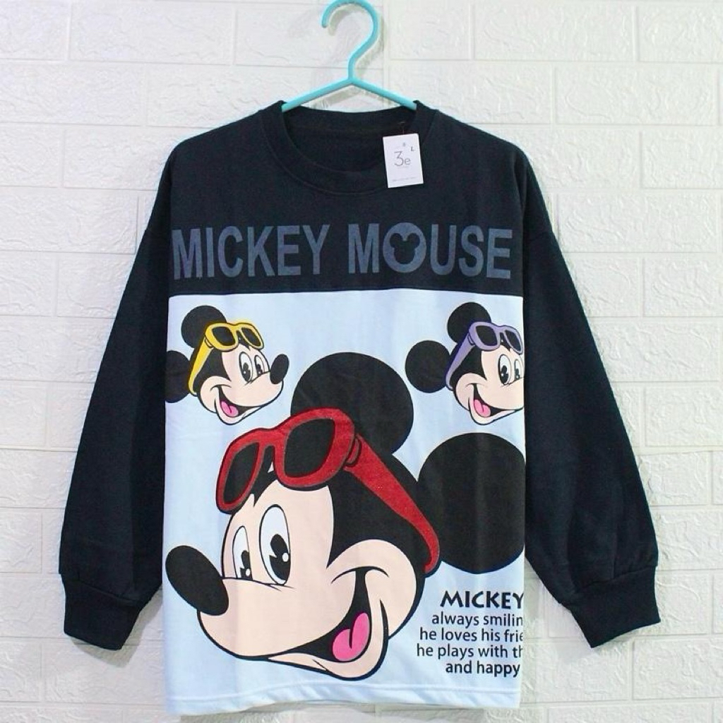 Triple E - Sweater Unisex Oversize Miki Mouse MIKI SMILE